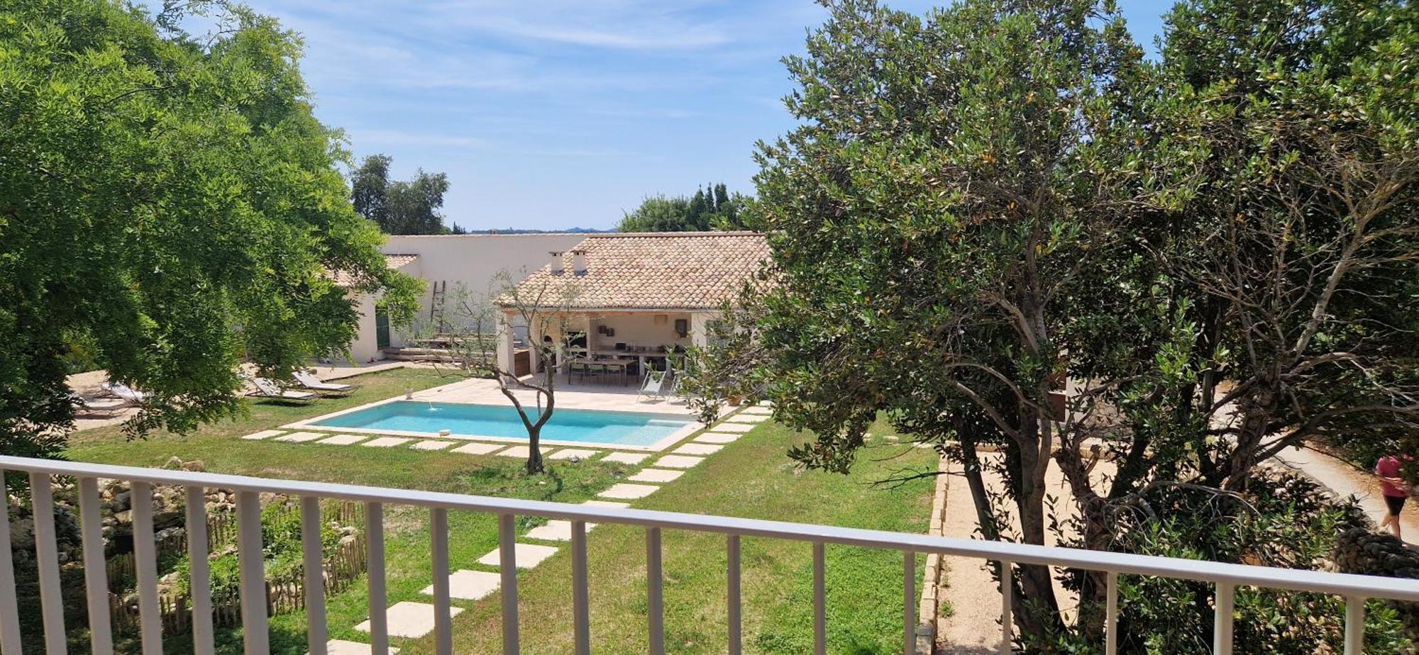Appartement Dans Un Mas Provencal Renove Saint-Hilaire-dʼOzilhan Exterior foto